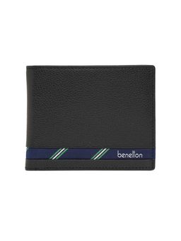 United Colors of Benetton - Mens Leather Global Coin Coburg Wallet - Black