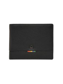 United Colors of Benetton - Mens Leather Global Coin Forssa Wallet - Black