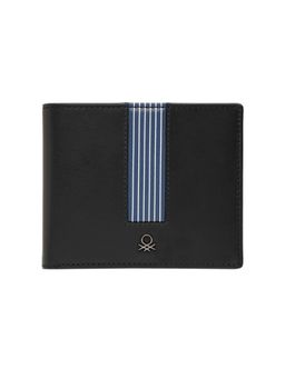 United Colors of Benetton - Mens Leather Global Coin Ansbach Wallet - Black