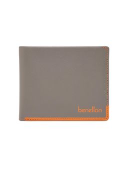 United Colors of Benetton - Mens Leather Global Coin Bouira Wallet - Grey