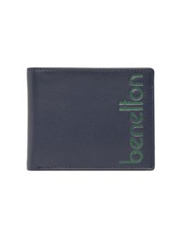 United Colors of Benetton - Mens Leather Global Coin Bindura Wallet - Navy Blue