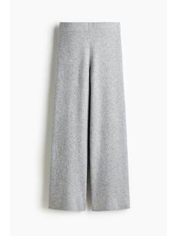 H&M - Women Grey Fine-Knit Trousers