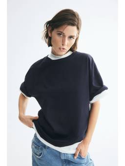 H&M - Women Blue Oversized T-shirt