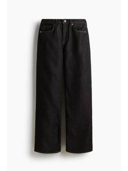 H&M - Women Blue Feather Soft Wide Regular Jeans