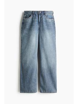 H&M - Women Blue Wide Regular Jeans