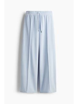 H&M - Women Blue Wide Velour Joggers