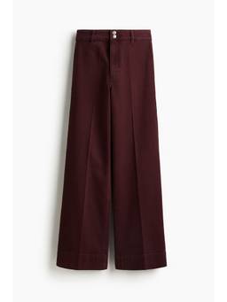 H&M - Women Red Wide High Jeans