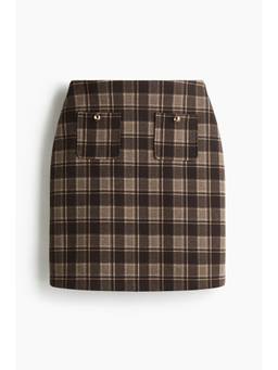 H&M - Women Brown Bonded Skirt