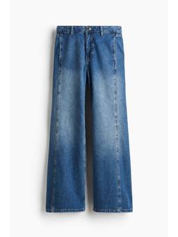 H&M - Women Blue Wide Regular Jeans