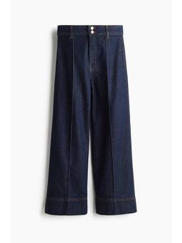 H&M - Women Blue Wide High Ankle Jeans
