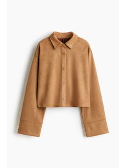 H&M - Women Beige Loose-Fit Shirt
