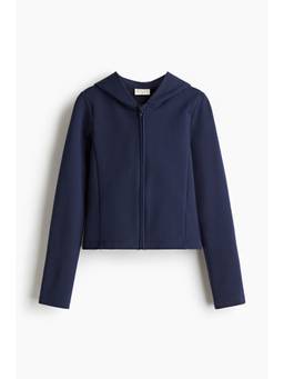 H&M MOVE - Girls Blue Zip-Through Sports Hoodie