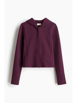 H&M MOVE - Girls Red Zip-Through Sports Hoodie