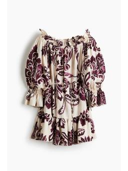 H&M - Off-The-Shoulder Dress Pink