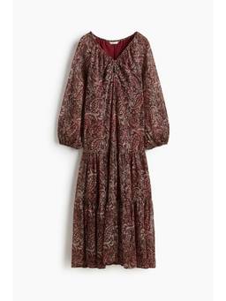 H&M - Women Multi-Color Long Chiffon Dress