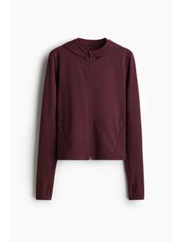H&M MOVE - Hooded Sports Jacket With Soft move Red