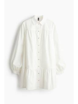 H&M - Women White Poplin Shirt Dress