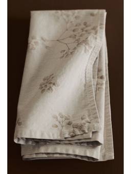 H&M - Beige 2-Pack Jacquard-Weave Sateen Napkins