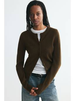 H&M - Women Green Textured-Knit Cardigan