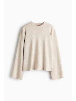 H&M - Women Beige Oversized Fine-Knit Jumper