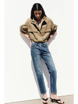 H&M - Women Blue Straight Regular Waist Jeans