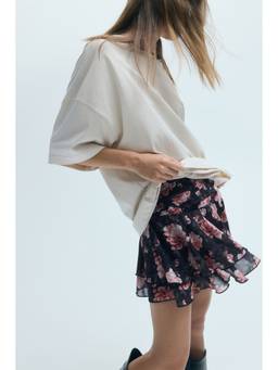 H&M - Women Black Tiered Mini Skirt