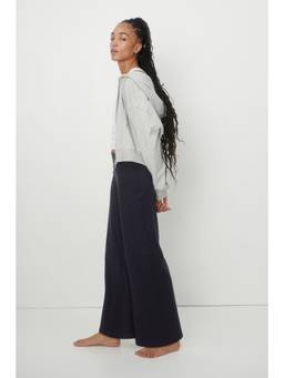 H&M - Women Blue Wide Trousers With Softmove