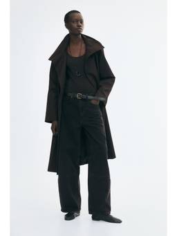 H&M - Women Black Barrel High Waist Jeans