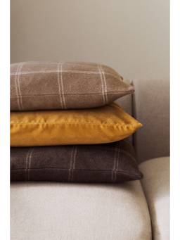 H&M - Brown Viscose-Blend Cushion Cover