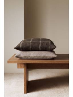 H&M - Grey Viscose-Blend Cushion Cover