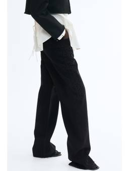 H&M - Women Black Straight Regular Waist Jeans