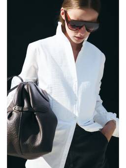 H&M - Women White Frill-Trimmed Shirt