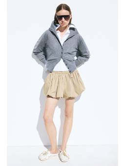 H&M - Women Grey Turtleneck Cardigan