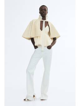 H&M - Women White Ruffled Strappy Top
