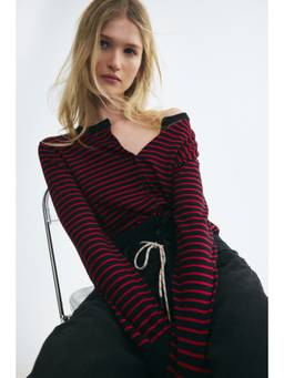 H&M - Women Blue Knitted Viscose-Blend Cardigan