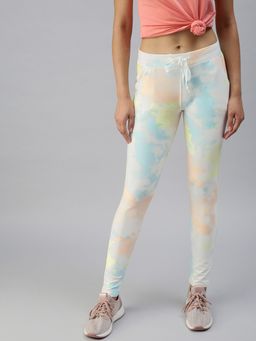 SHOWOFF - Women Slim Fit Multi Tie and Dye Track Pants