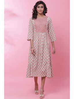 Biba - Pink Flared Kurta