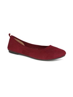 Bata - Woven Red Ballerinas