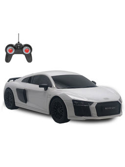 Playzu - Audi R8 -White RC Car White (Set of 2)