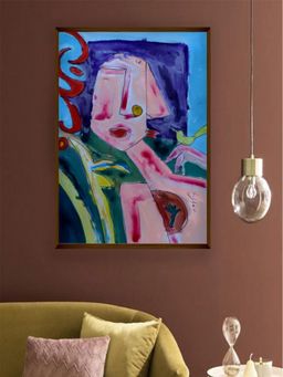 The Art House - Abstract Painting Multicolor (40X30 Inches)