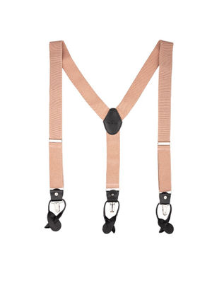 Buy The Tie Hub Gentry Peach With Black Y Back Suspender Online