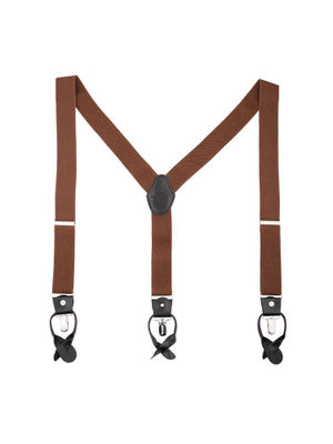 Buy The Tie Hub Gentry Brown With Black Y Back Suspender Online