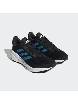 Adidas running shoes black and blue Clearance