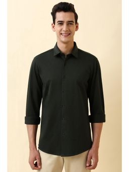 Allen Solly - Men Green Comfy Slim Fit Printed Casual Shirt