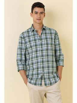 Allen Solly - Men Multi-Color Slim Fit Checks Full Sleeves Casual Shirt