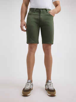 Pepe Jeans - Men Green Mid Rise Regular Shorts