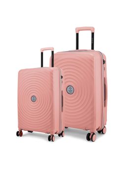 Nasher Miles - Goa Hard-Sided Polypropylene Luggage Peach Trolley Bags (Pack of 2)