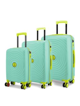 Nasher Miles - Goa Hard-Sided Polypropylene Cyan Green Trolley Bags (Pack of 3)