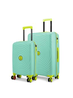 Nasher Miles - Goa Hard-Sided Polypropylene Luggage Cyan Green Trolley Bags (Pack of 2)