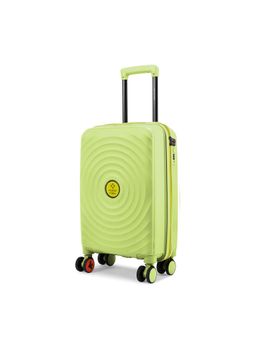 Nasher Miles - Goa Hard-Sided Polypropylene Luggage Olive Green Yellow Trolley Bag
